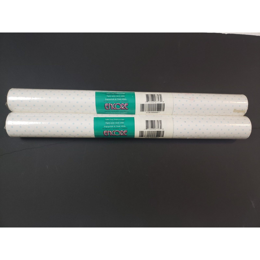 (JL) VTG Encore Wallcovering Solid Vinyl Wallpaper R47723 Run: 07.1 Lot of 2